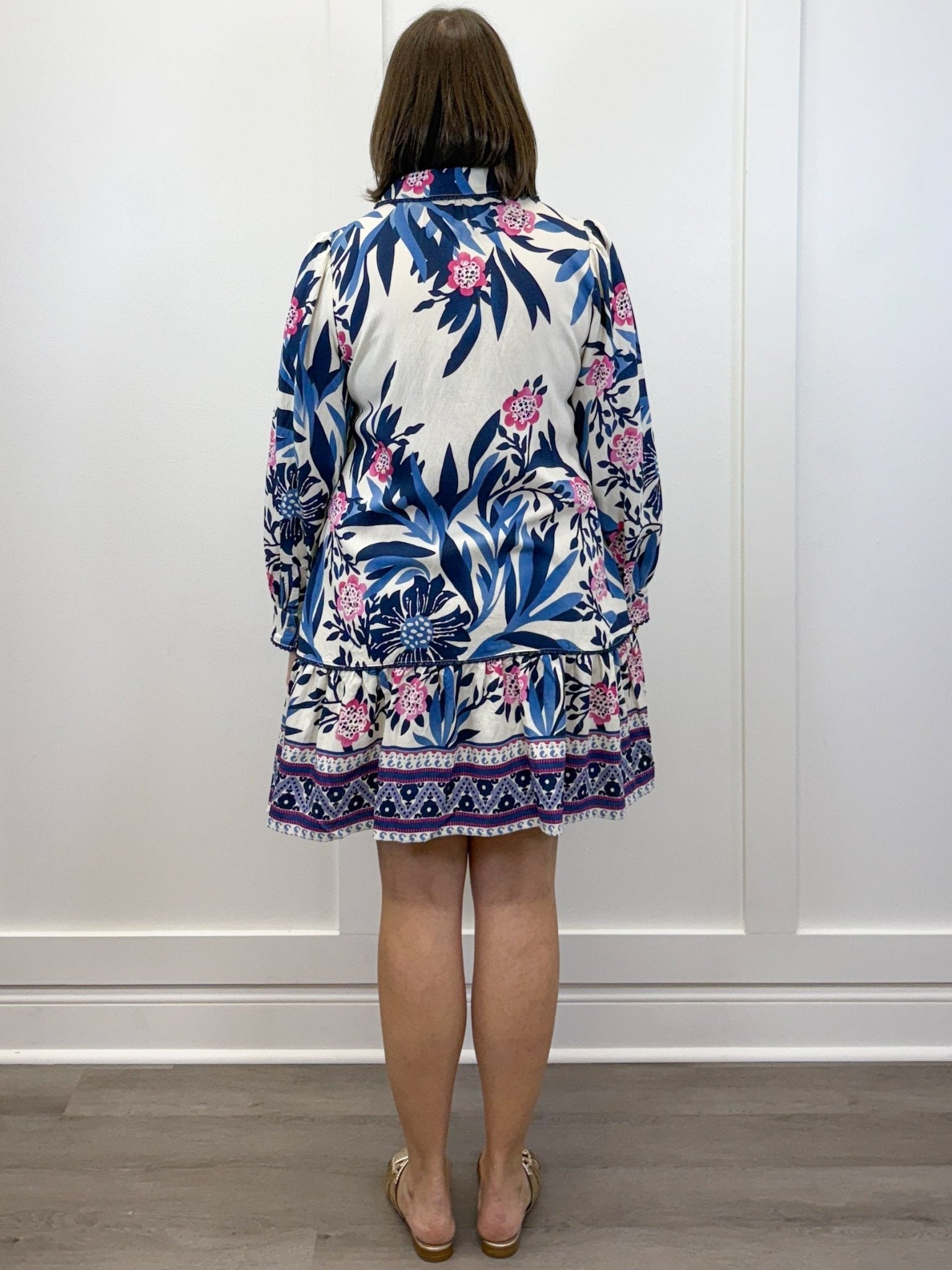 Eloise Botanical Button - Down Dress - Sugar Babies Children's Boutique/Meg's Shoppe