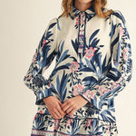 Eloise Botanical Button-Down Dress Short Dresses Jodifl