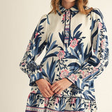 Eloise Botanical Button-Down Dress Short Dresses Jodifl