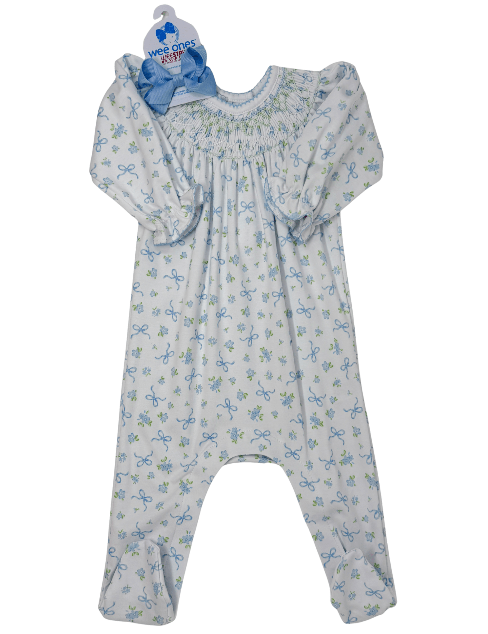 Eloise's Classics Sky Blue Bishop Footie Baby Sleepwear Magnolia Baby