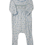 Eloise's Classics Sky Blue Smocked Footie Baby Sleepwear Magnolia Baby