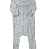Eloise's Classics Sky Blue Smocked Footie Baby Sleepwear Magnolia Baby