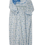 Eloise's Classics Sky Blue Smocked Gown Baby Sleepwear Magnolia Baby