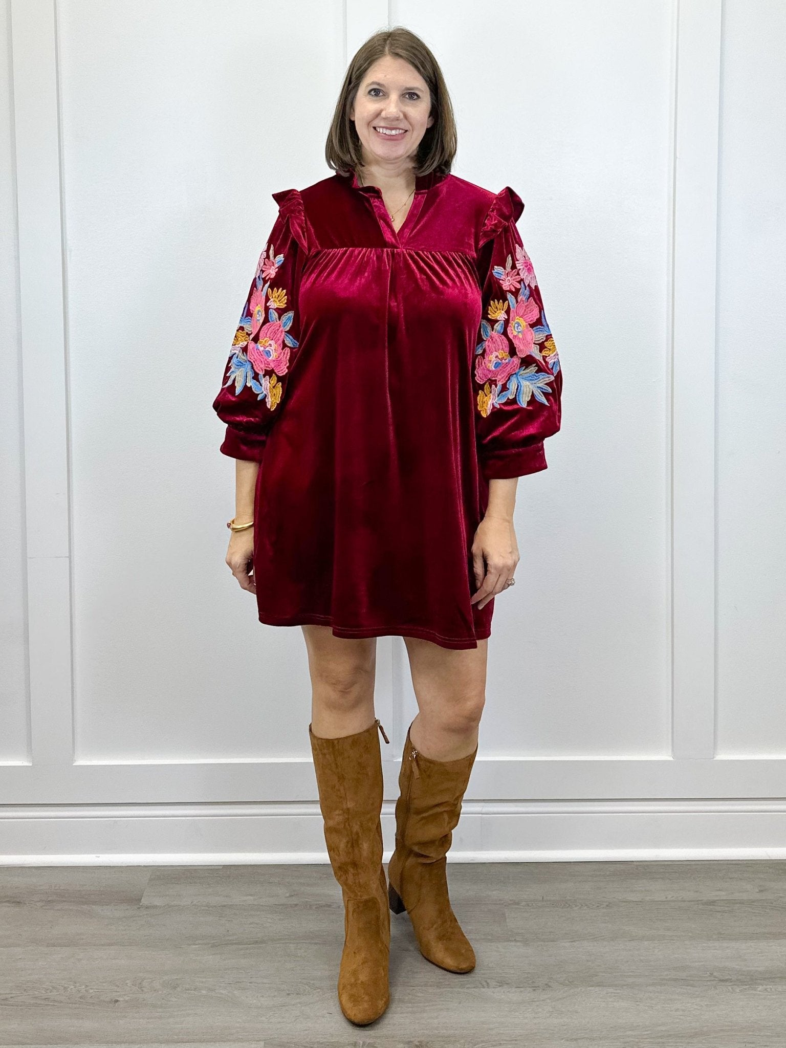 Ember Rose Velvet Dress Short Dresses Jodifl