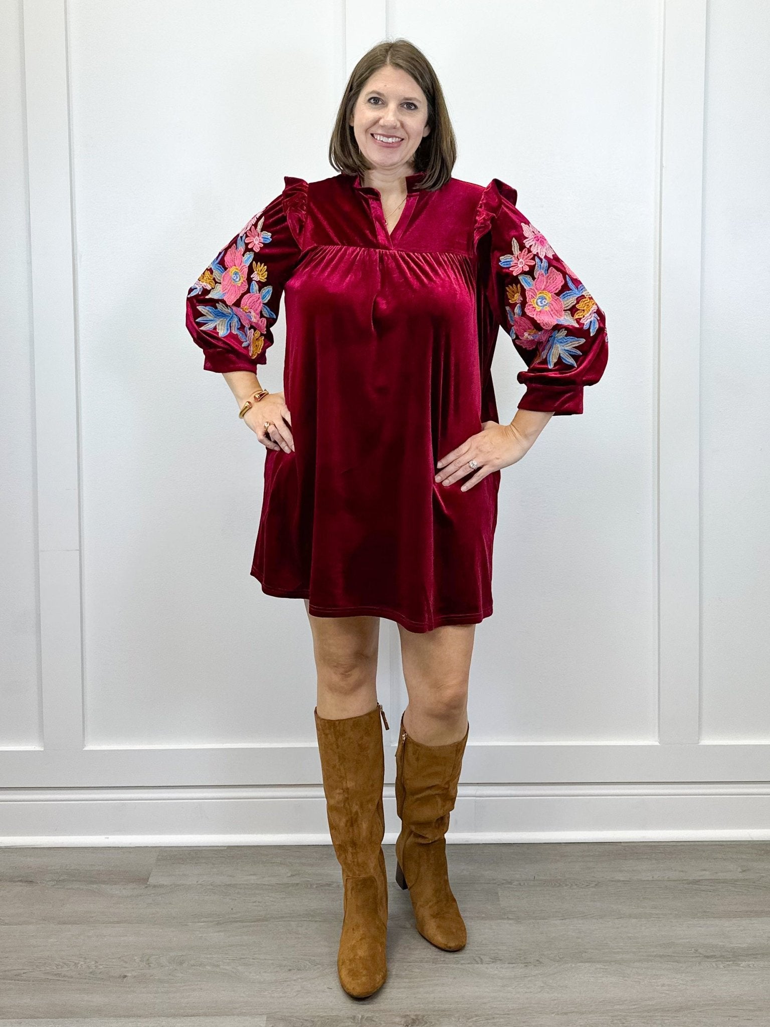 Ember Rose Velvet Dress Short Dresses Jodifl