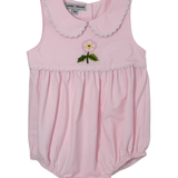 Embroidered Cherokee Rose Bubble - Pink Girls Bubbles + Rompers Sweet Dreams