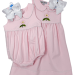 Embroidered Cherokee Rose Dress - Pink Girls Occasion Dresses Sweet Dreams