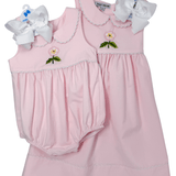 Embroidered Cherokee Rose Dress - Pink Girls Occasion Dresses Sweet Dreams