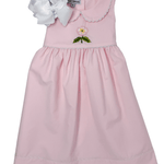 Embroidered Cherokee Rose Dress - Pink Girls Occasion Dresses Sweet Dreams