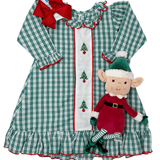 Embroidered Christmas Tree Gown Kids Pajamas Sweet Dreams