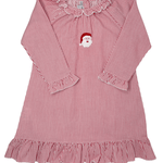 Embroidered Santa Striped Gown Kids Pajamas Sweet Dreams