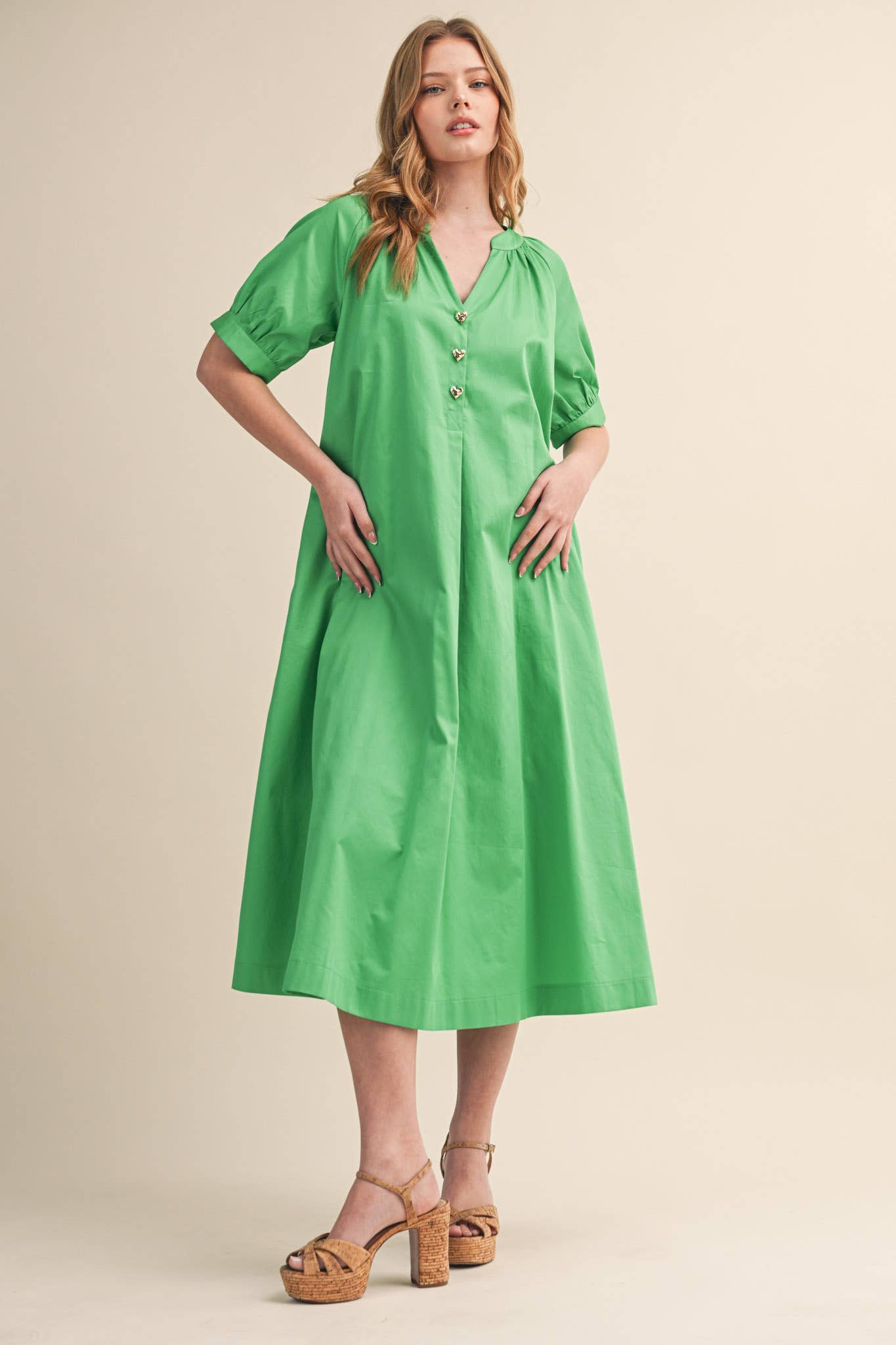 Emerald Daydream Midi Dress Sugar Babies Children's Boutique/Meg's Shoppe Emerald Daydream Midi Dress Sugar Babies Children's Boutique/Meg's Shoppe