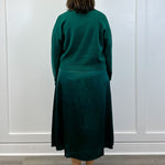 Emerald Twist Midi Dress Set Long Dresses Jodifl
