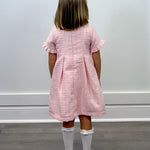 Emerson Dress - Lt. Pink Sparkle Tweed Girls Occasion Dresses The Oaks Apparel Company