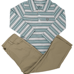 Emmett L/S Shirt - Grey & Green Boys Shirts + Polos Millie Jay
