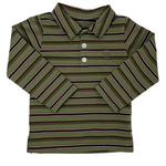 Emmett L/S Shirt - Olive & Brown Boys Shirts + Polos Millie Jay