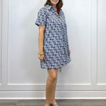 Enid Dress - Ornate Navy Short Dresses Duffield Lane