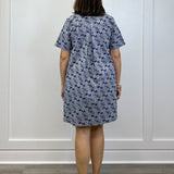 Enid Dress - Ornate Navy Short Dresses Duffield Lane