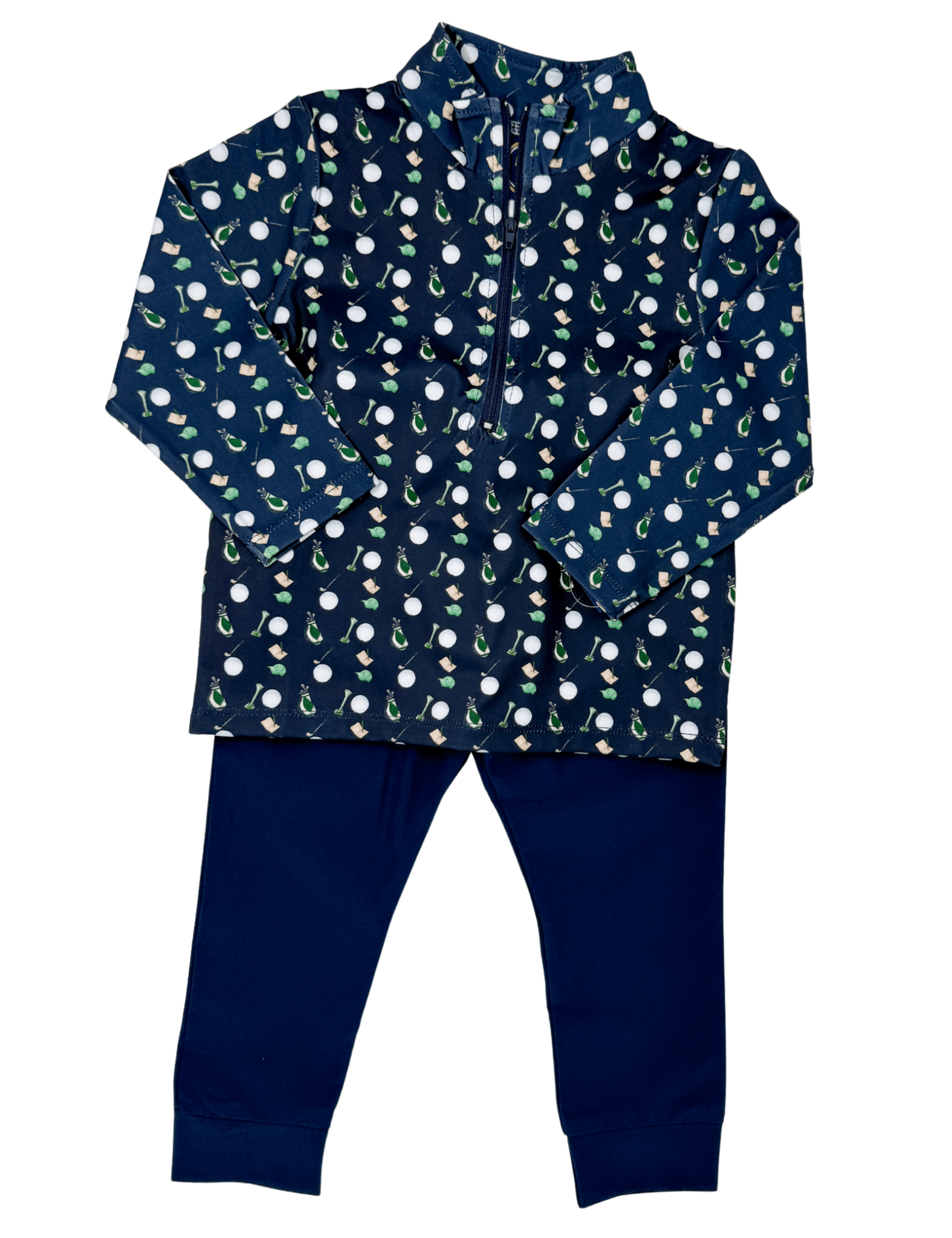 Ethan 1/4 Zip Pullover - Golf - Sugar Babies Children's Boutique/Meg's Shoppe