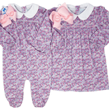 Evelyn Romper - Ashbrook Floral - Sugar Babies Children's Boutique/Meg's Shoppe