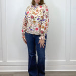 Everly Floral Smock Neck Blouse Tops &Merci