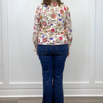 Everly Floral Smock Neck Blouse Tops &Merci