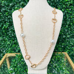 Everly Pearl Station Necklace - Sugar Babies Children's Boutique/Meg's Shoppe