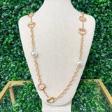 Everly Pearl Station Necklace - Sugar Babies Children's Boutique/Meg's Shoppe