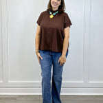 Everly Pullover Sweater - Brown - Sugar Babies Children's Boutique/Meg's Shoppe