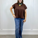 Everly Pullover Sweater - Brown - Sugar Babies Children's Boutique/Meg's Shoppe