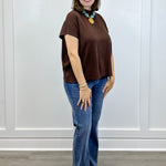 Everly Pullover Sweater - Brown - Sugar Babies Children's Boutique/Meg's Shoppe