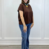 Everly Pullover Sweater - Brown - Sugar Babies Children's Boutique/Meg's Shoppe