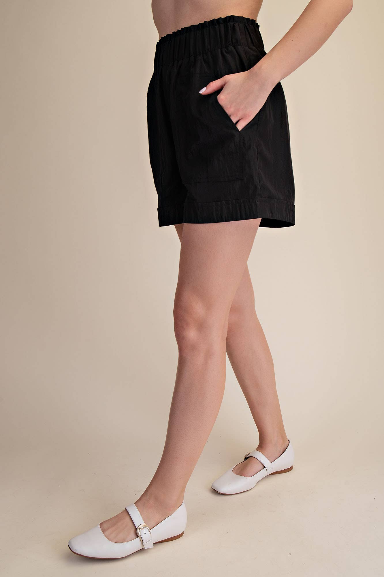Everyday Ease High-Waist Shorts - Black Shorts Glam