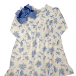 Evie Blue Floral Print Gown Kids Pajamas Sweet Dreams