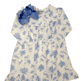 Evie Blue Floral Print Gown Kids Pajamas Sweet Dreams
