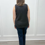 Express Travel Pieced Tunic Tank - Black Tops Habitat