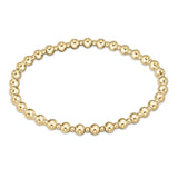 Extends Classic Grateful Pattern 4mm Bead Bracelet- Gold Bracelets enewton