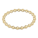 Extends Classic Grateful Pattern 5mm Bead Bracelet- Gold Bracelets enewton