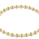 Extends Dignity Grateful Pattern 4mm Bead Bracelet - Gold Bracelets enewton