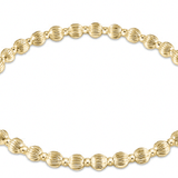Extends Dignity Grateful Pattern 4mm Bead Bracelet - Gold Bracelets enewton