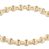 Extends Dignity Grateful Pattern 5mm Bead Bracelet - Gold Bracelets enewton