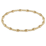 Extends Harmony Sincerity Pattern 2mm Bead Bracelet - Gold Bracelets enewton
