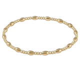 Extends Harmony Sincerity Pattern 2mm Bead Bracelet - Gold Bracelets enewton