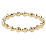 Extends Honesty Gold Grateful Pattern 6mm Bead Bracelet Bracelets enewton