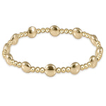 Extends Honesty Gold Sincerity Pattern 6mm Bead Bracelet Bracelets enewton