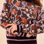 Eyelash Embroidered L/S Mock Neck Sweater - Fudge Sweaters Tribal