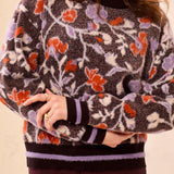 Eyelash Embroidered L/S Mock Neck Sweater - Fudge Sweaters Tribal