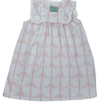 Eyelet Dress - Pink Bow Girls Play Dresses Sage & Lilly