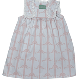Eyelet Dress - Pink Bow Girls Play Dresses Sage & Lilly