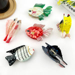 Fish Claw Clip - Black/White Hair Accessories TheDivaSoap